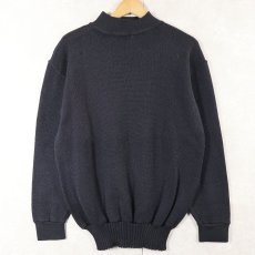 画像1: 70's U.S.NAVY GOBウールニットセーター NAVY LARGE (1)