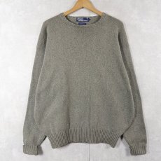 画像1: POLO Ralph Lauren ポニー無し コットンニットセーター M (1)
