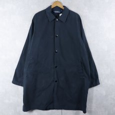 画像2: POLO Ralph Lauren スナップボタン コットンステンカラーコート NAVY L (2)