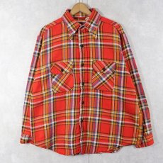画像1: 60's FIVE BROTHER チェック柄ネルシャツ (1)