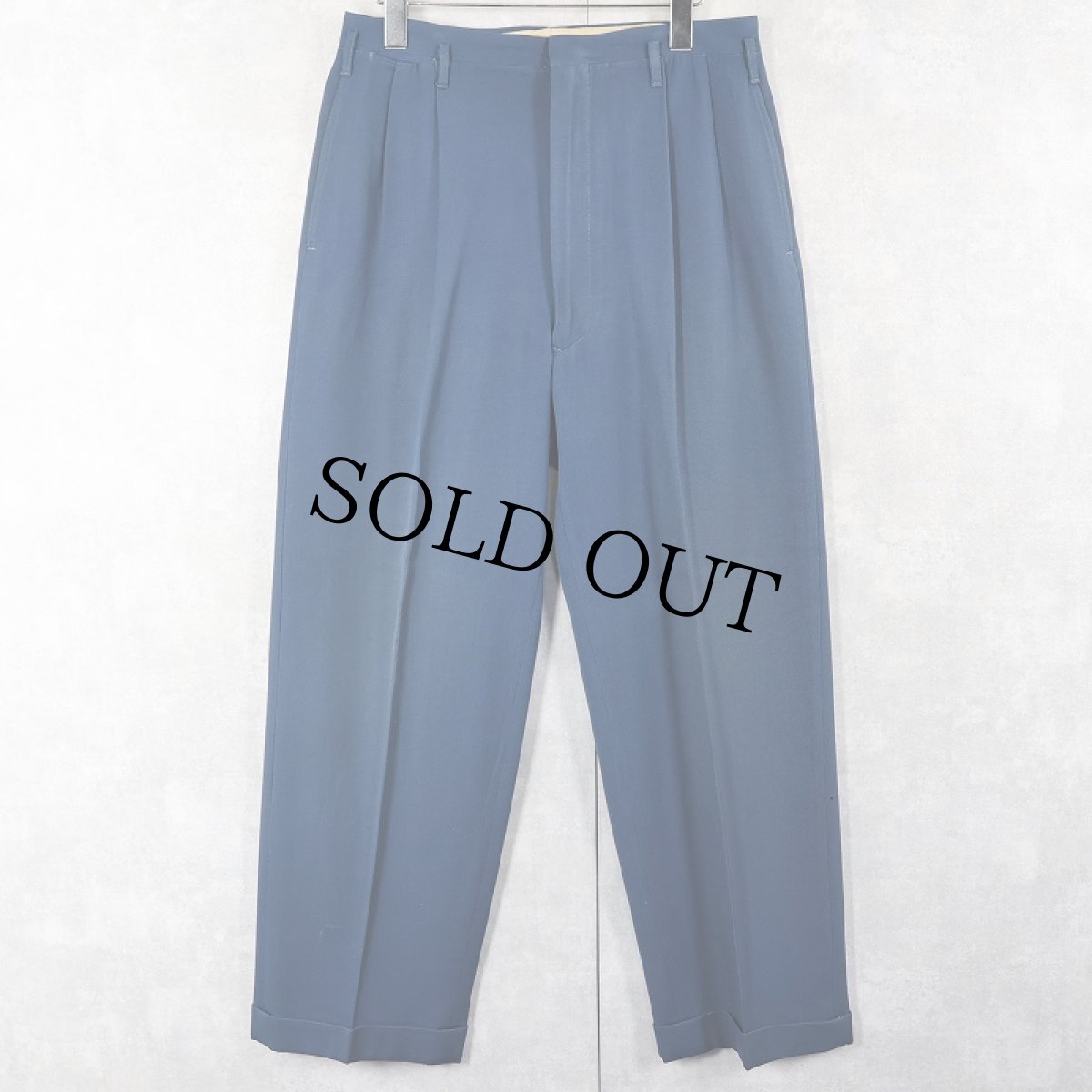 画像1: 50's 2タック スラックス W30 (1)