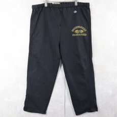 画像2: 2000's Champion REVERSE WEAVE ウイングフット プリントスウェットパンツ BLACK L (2)
