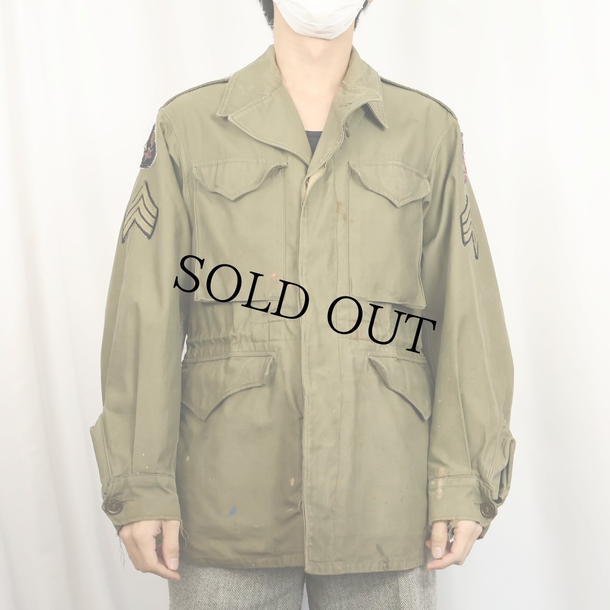 画像2: 40's U.S.ARMY M-43 フィールドジャケット 36R (2)