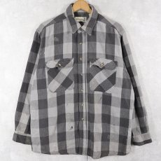 画像1: 90's FIELD MASTER バッファローチェック柄 ネルシャツ L (1)