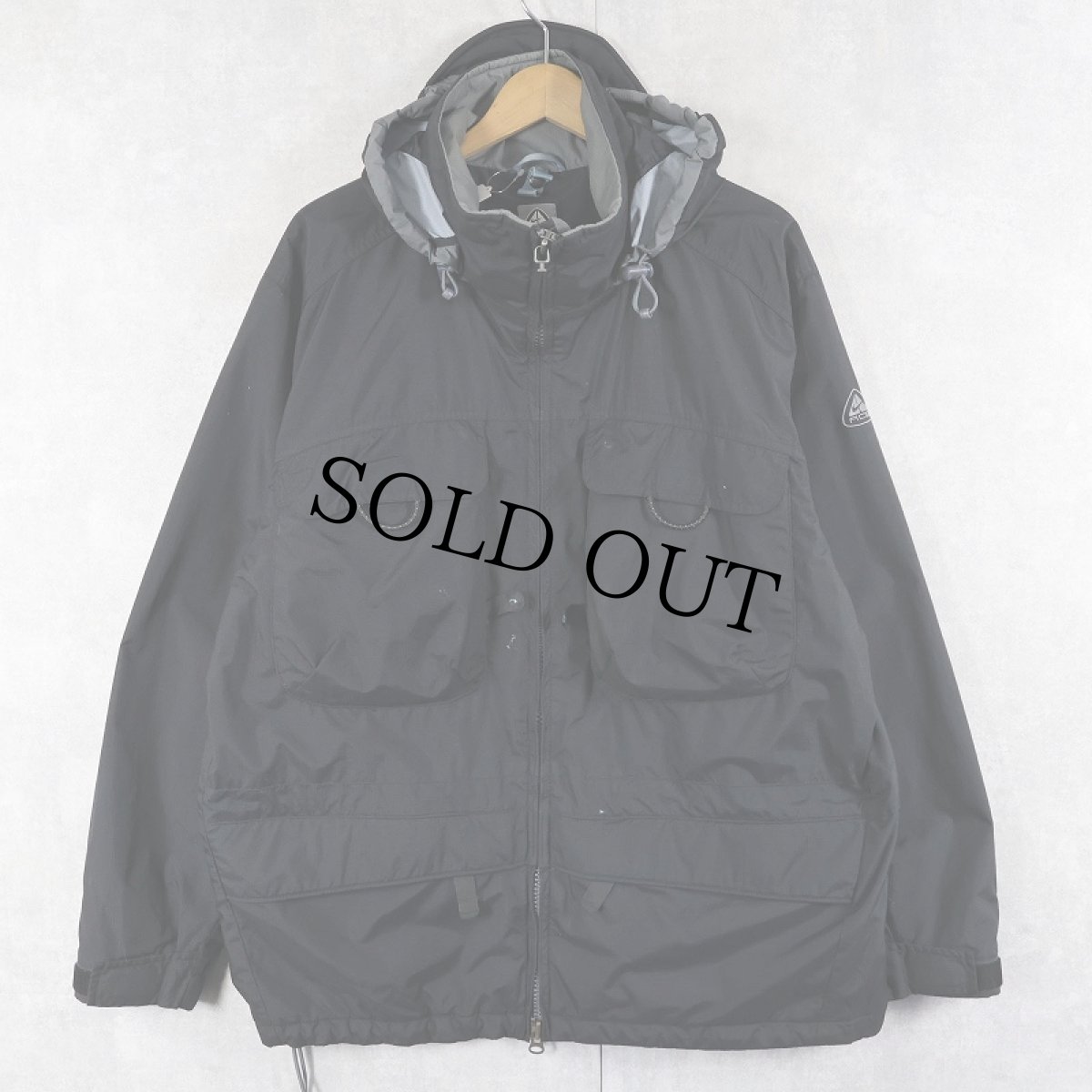画像2: 2000's NIKE ACG "STORM-CLAD" ナイロンマウンテンパーカー BLACK S (2)