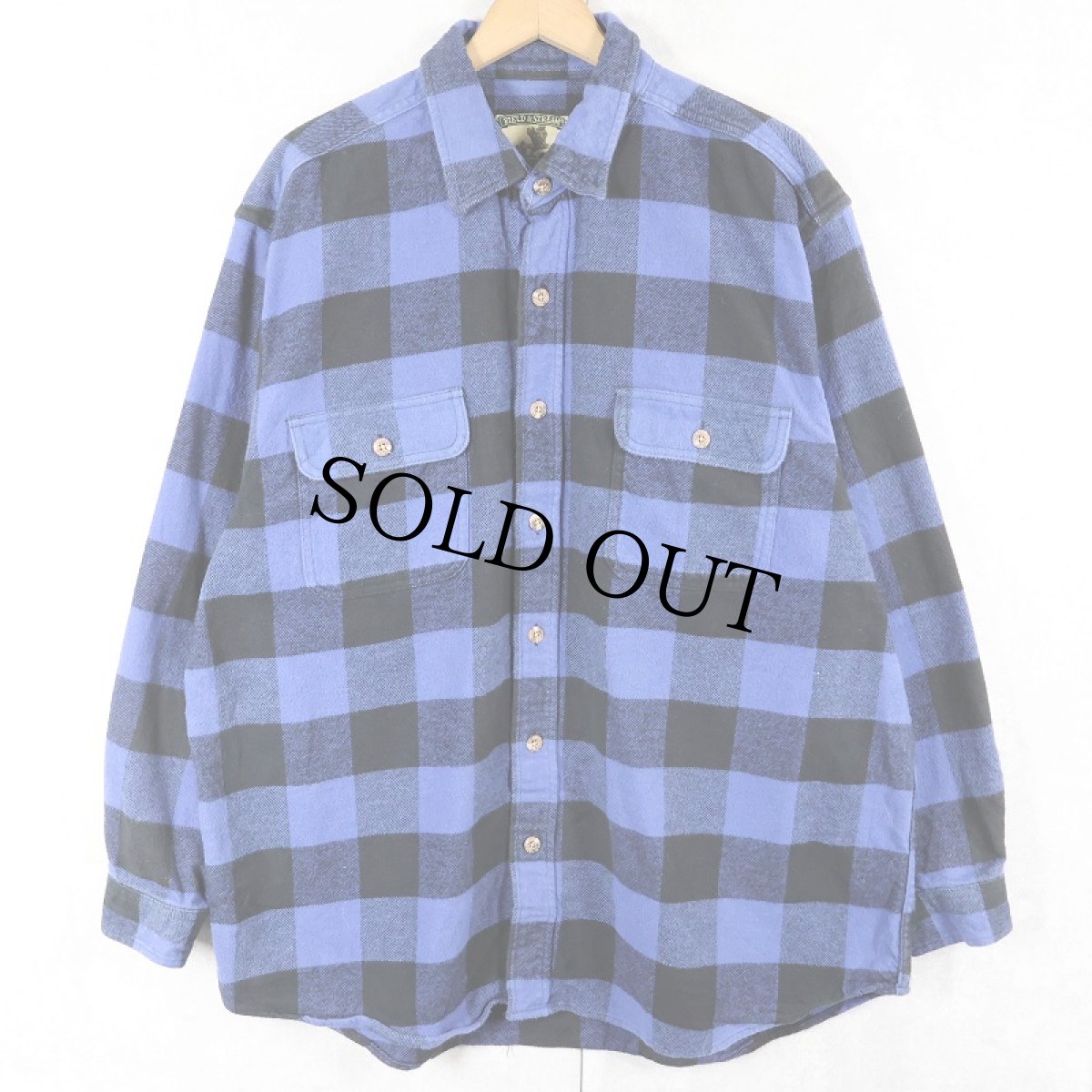 画像1: FIELD&STREAM バッファローチェック柄 ヘビーネルシャツ XL (1)