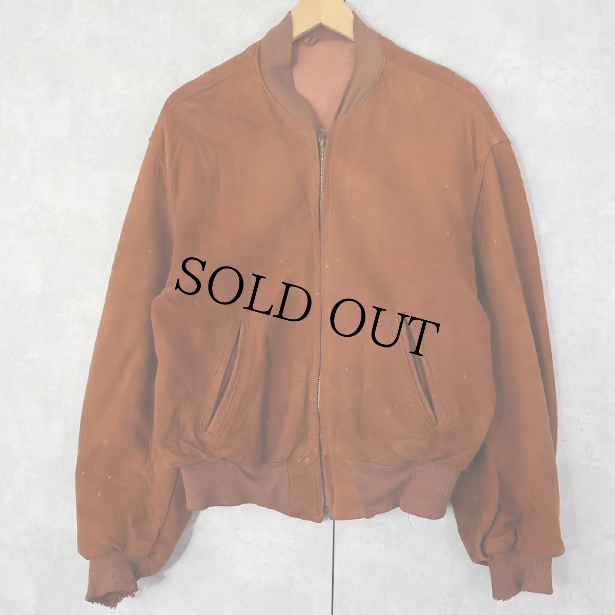 画像1: 〜70's スエードレザージャケット SIZE44 (1)