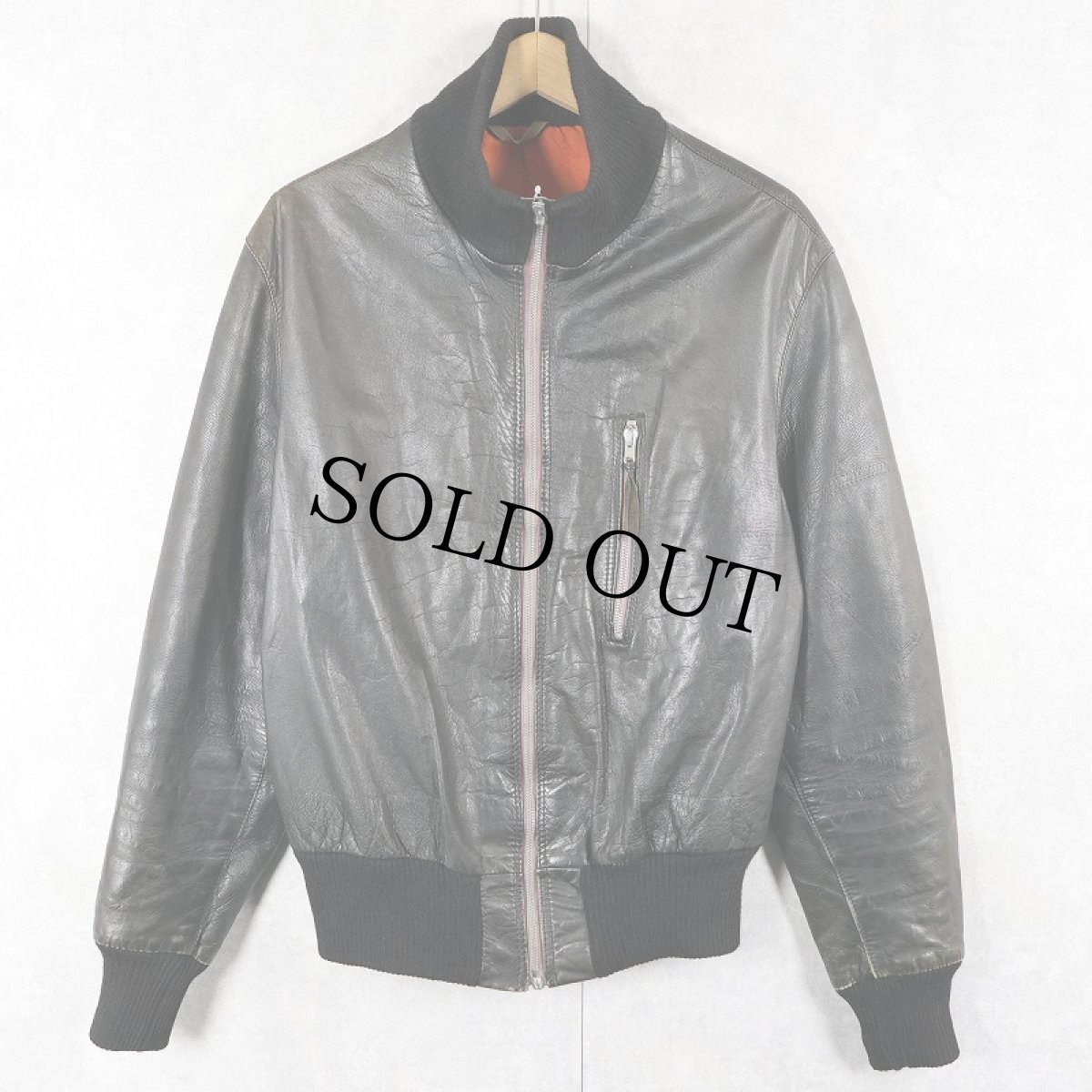 画像1: 民間品 ドイツ軍 フライトレザージャケット BLACK (1)