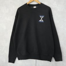 画像1: 90's FRUIT OF THE LOOM USA製 "THE X-FILES SEASON VI CREW" 刺繍付き スウェット BLACK XL (1)