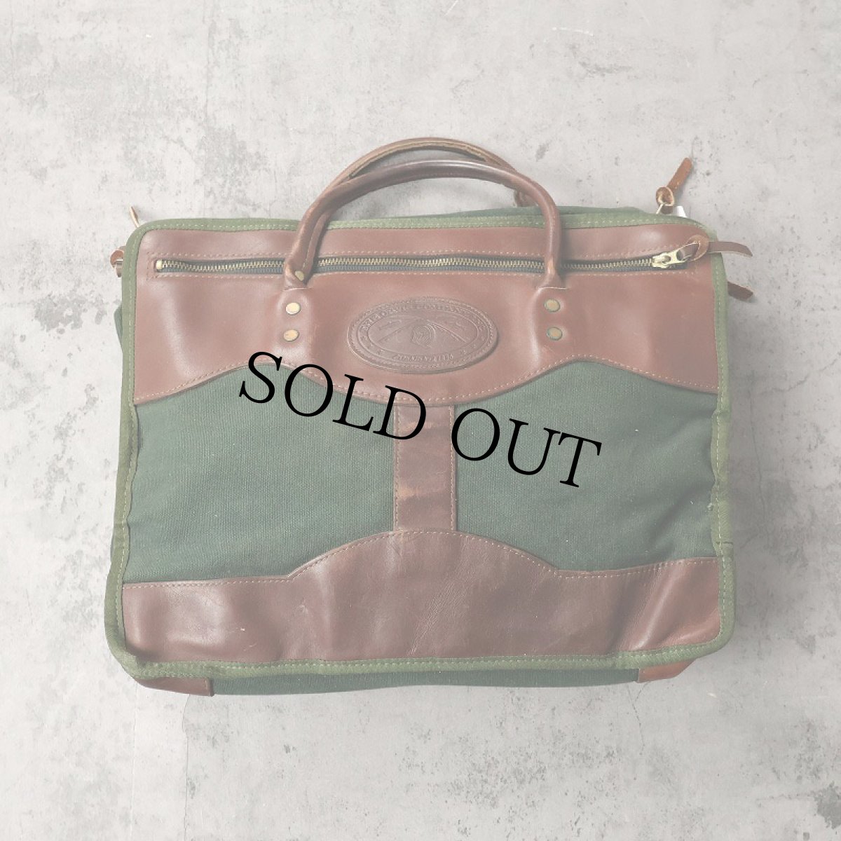 画像1: 90's ORVIS USA製 レザー×キャンバス 2WAYバッグ (1)