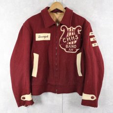 画像1: 60's BUTWIN USA製 パッチ付き ウールスタジャン  (1)