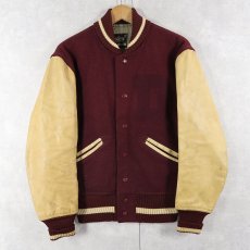 画像1: 60's H.L.Whiting Co. レザー×メルトンウールスタジャン SIZE36 (1)