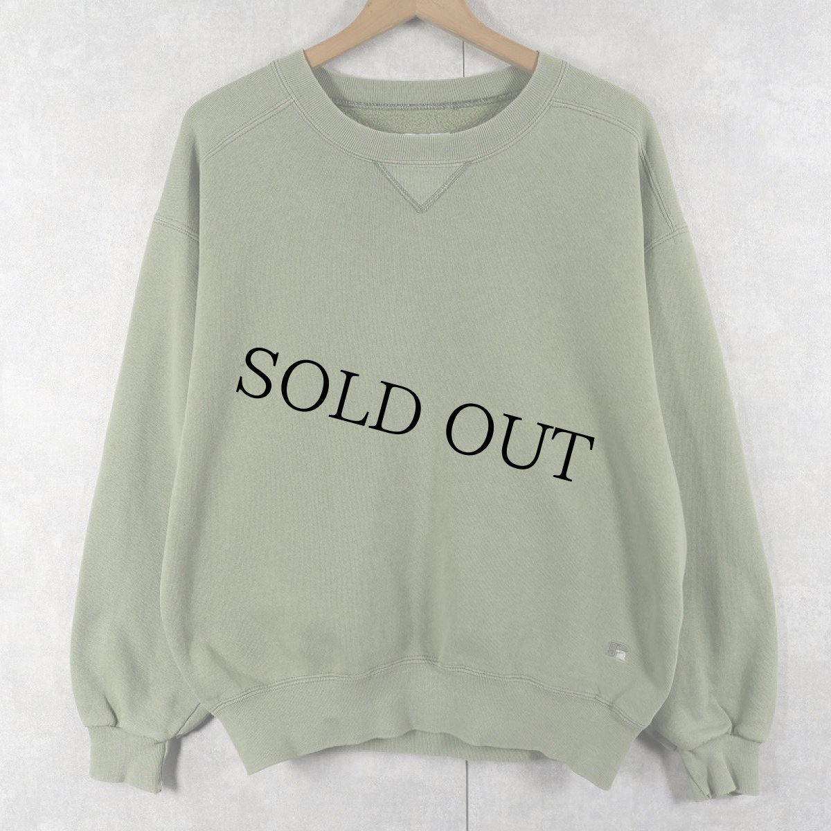 画像1: 90's RUSSELL ATHLETIC USA製 "HIGH COTTON" 前V スウェット M (1)