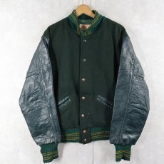 画像1: 50's RIPON レザー×メルトンウールスタジャン  (1)