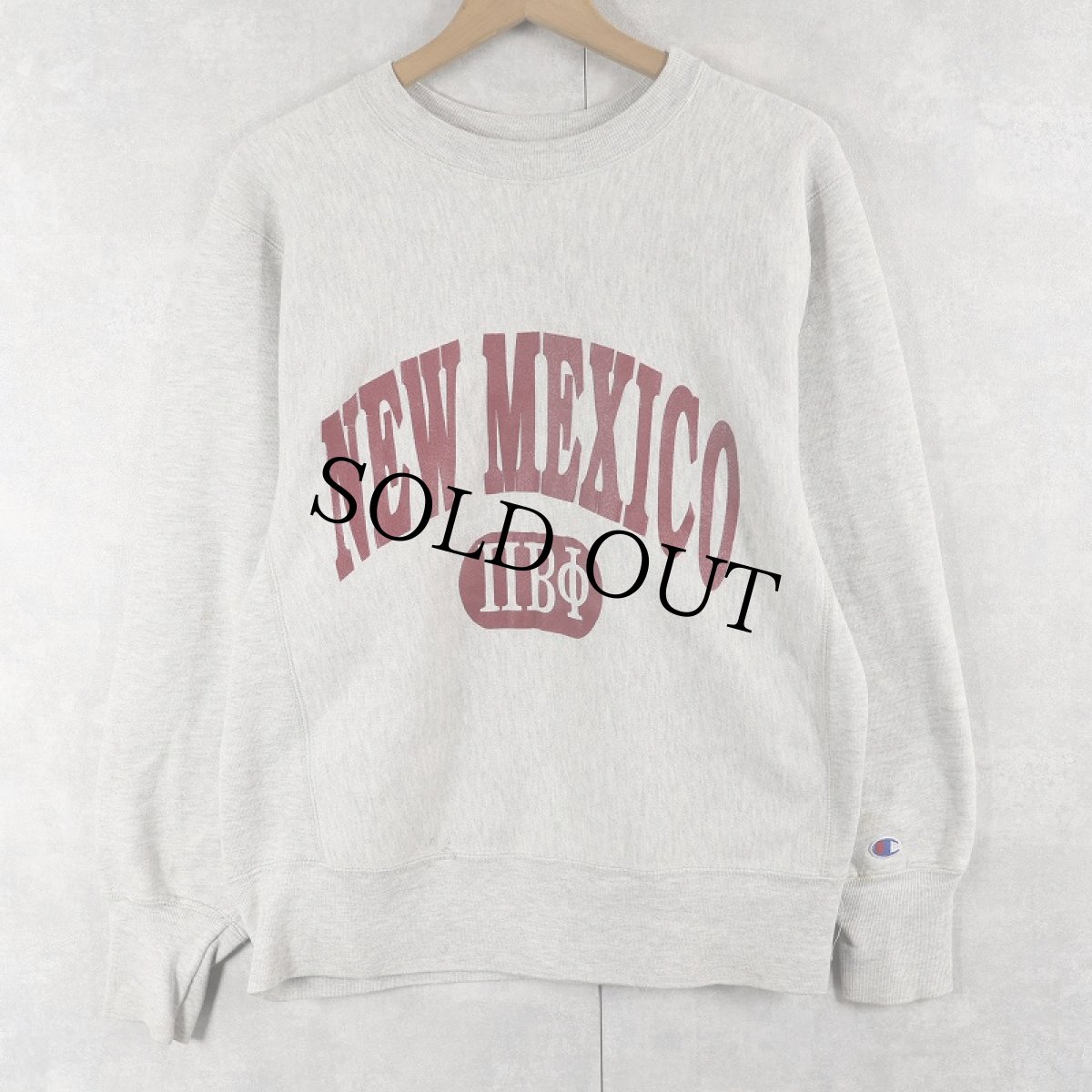 画像1: 90's Champion REVERSE WEAVE USA製 "NEW MEXICO" プリントスウェット M (1)