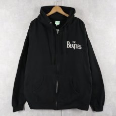 画像2: 2000's THE BEATLES ロックバンド プリントジップパーカー BLACK XXL (2)