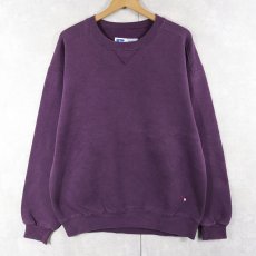 画像1: 90's RUSSELL ATHLETIC USA製 "HIGH COTTON" 前V スウェット L (1)