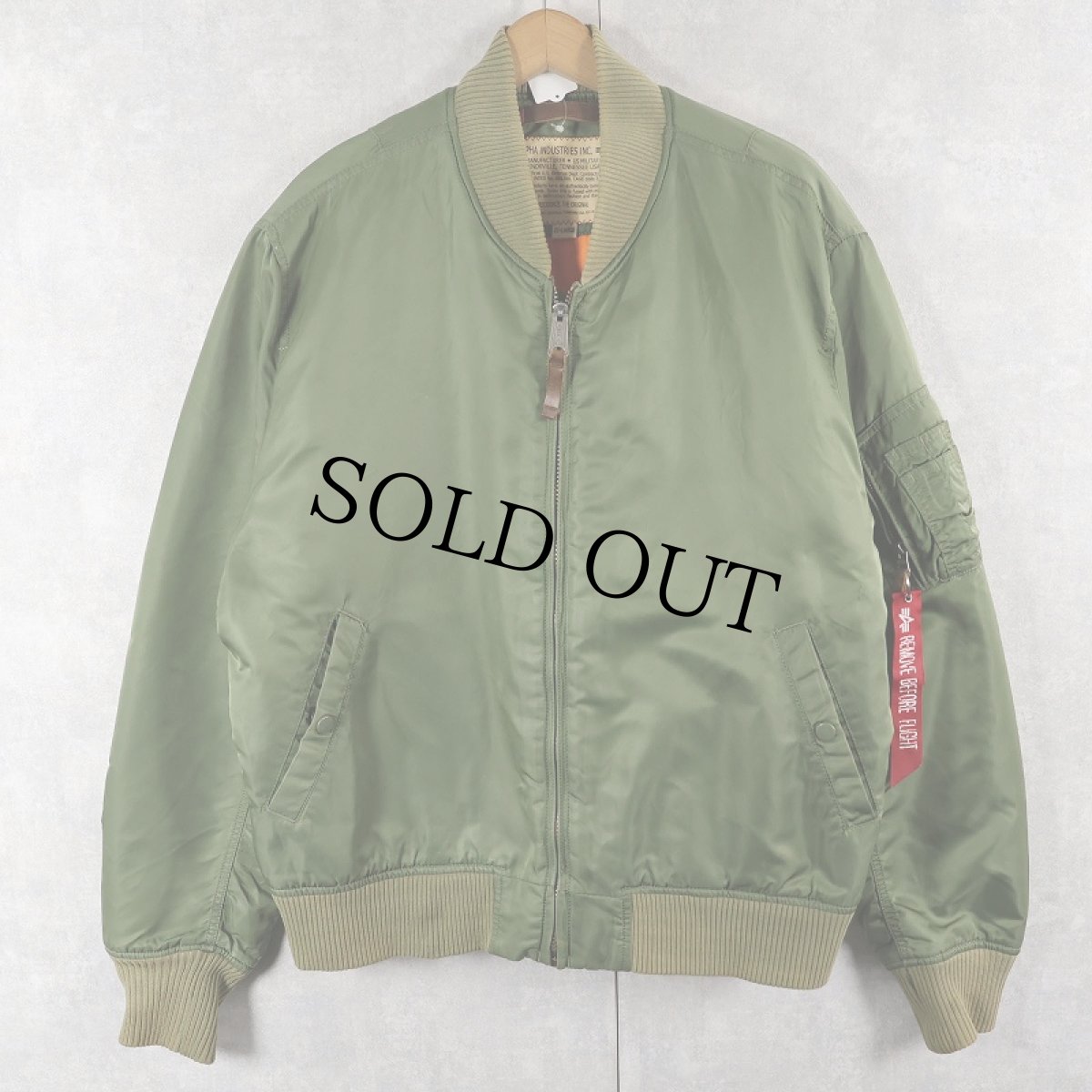 画像1: 民間品 ALPHA INDUSTRIES "MA-1 TYPE" フライトジャケット 2XL (1)