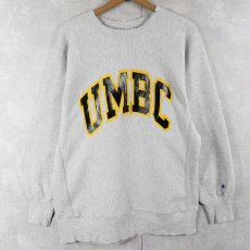 画像1: 90's Champion REVERSE WEAVE USA製 "UMBC" プリントスウェット L (1)