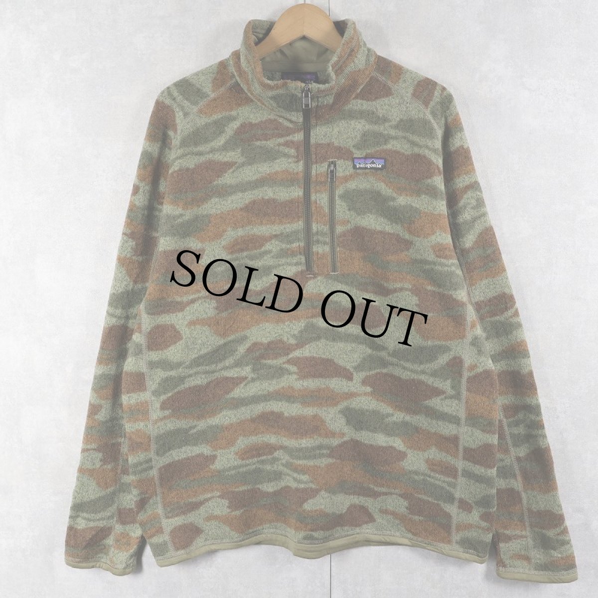 画像1: 2019AW Patagonia カモ柄 ベターセーター L (1)
