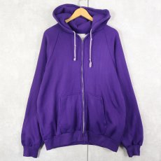 画像1: 80〜90's 裏サーマル スウェットジップパーカー (1)