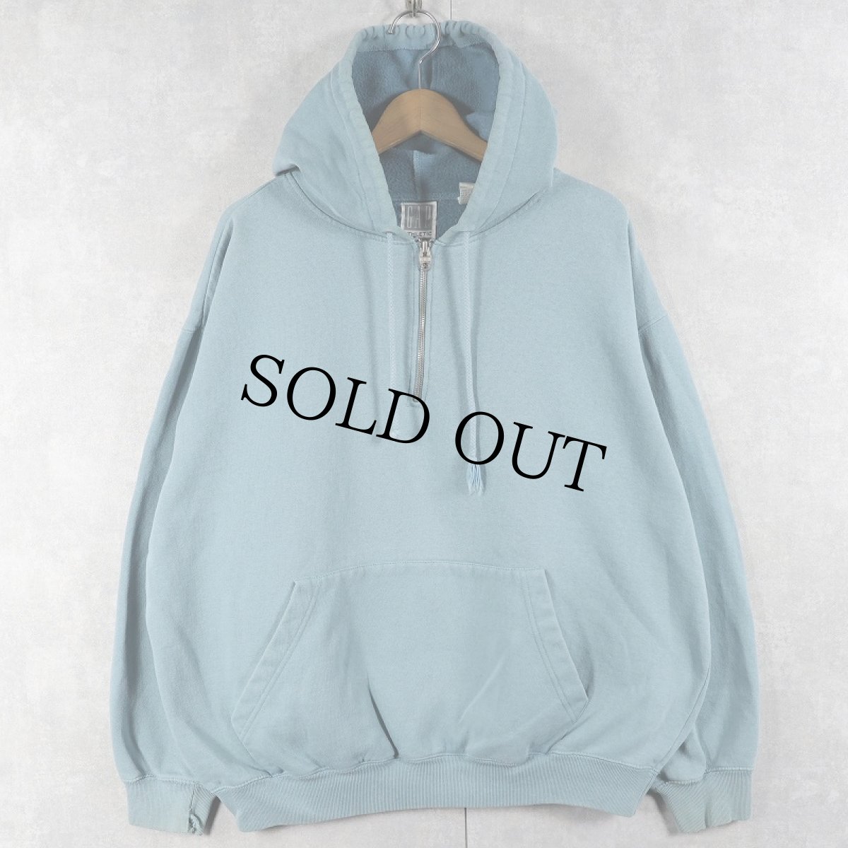 画像1: 90's GAP ハーフジップ スウェットフーディー L (1)