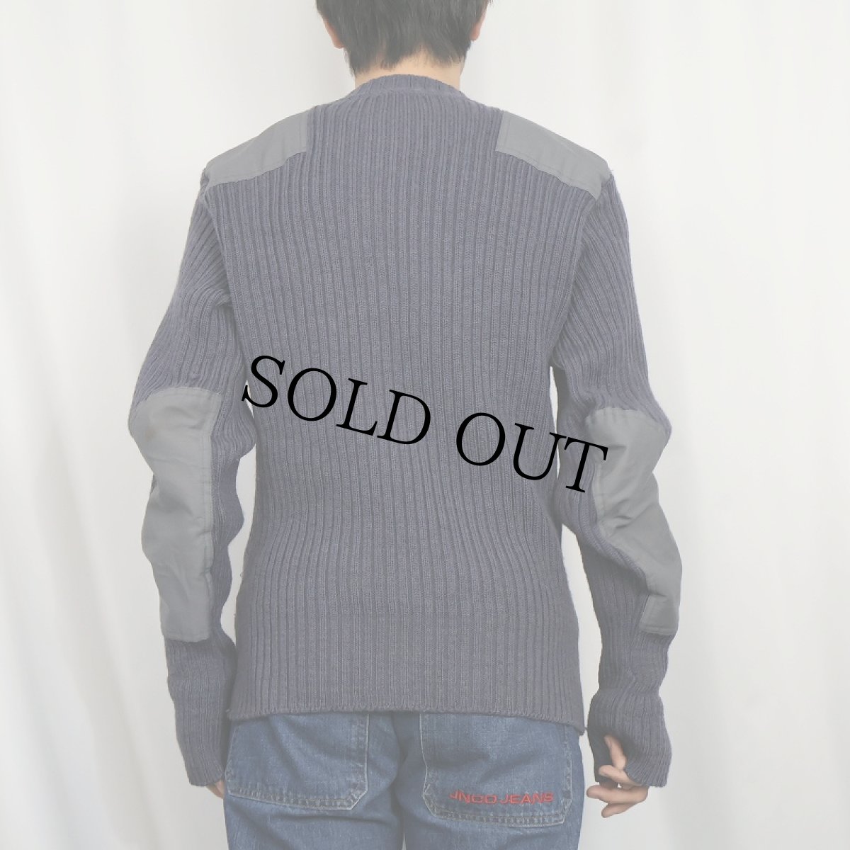 画像3: 80〜90's L.L.Bean ENGLAND製 コマンドセーター NAVY L (3)