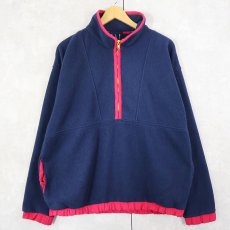 画像1: 90's GAP "ARCTIC LIGHT FLEECE" ハーフジップ フリースジャケット L (1)