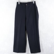 画像3: 40's〜 THE C.E. WARD co サイドライン ウールセレモニーパンツ NAVY W26 (3)