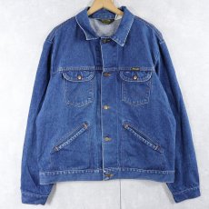 画像1: 80's Wrangler 74136NV USA製 デニムジャケット SIZE50L (1)