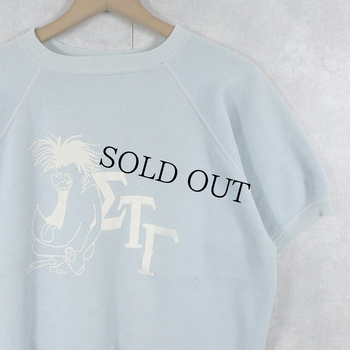 画像2: 60's モンスタープリント 半袖スウェット  (2)