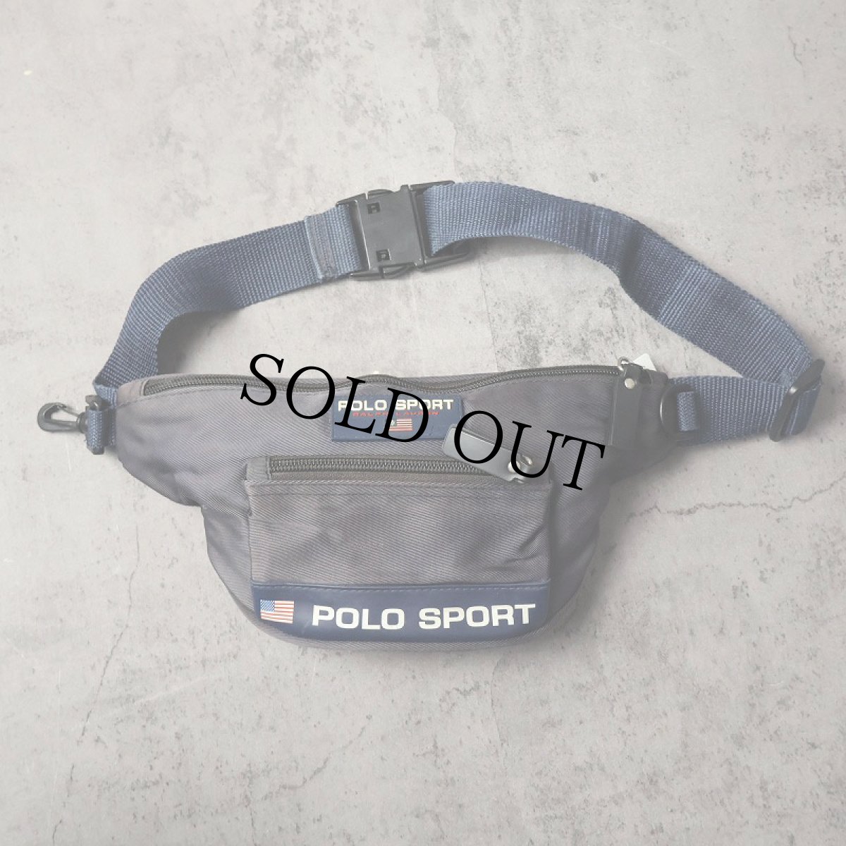 画像1: 90's POLO SPORT Ralph Lauren ウエストポーチ NAVY (1)