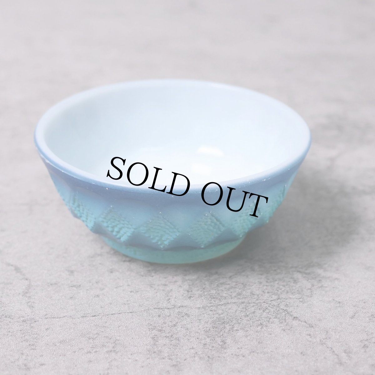 画像1: 60's Fire-King USA製 キンバリー シリアルボウル BLUE (1)