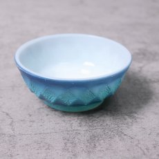 画像1: 60's Fire-King USA製 キンバリー シリアルボウル BLUE (1)