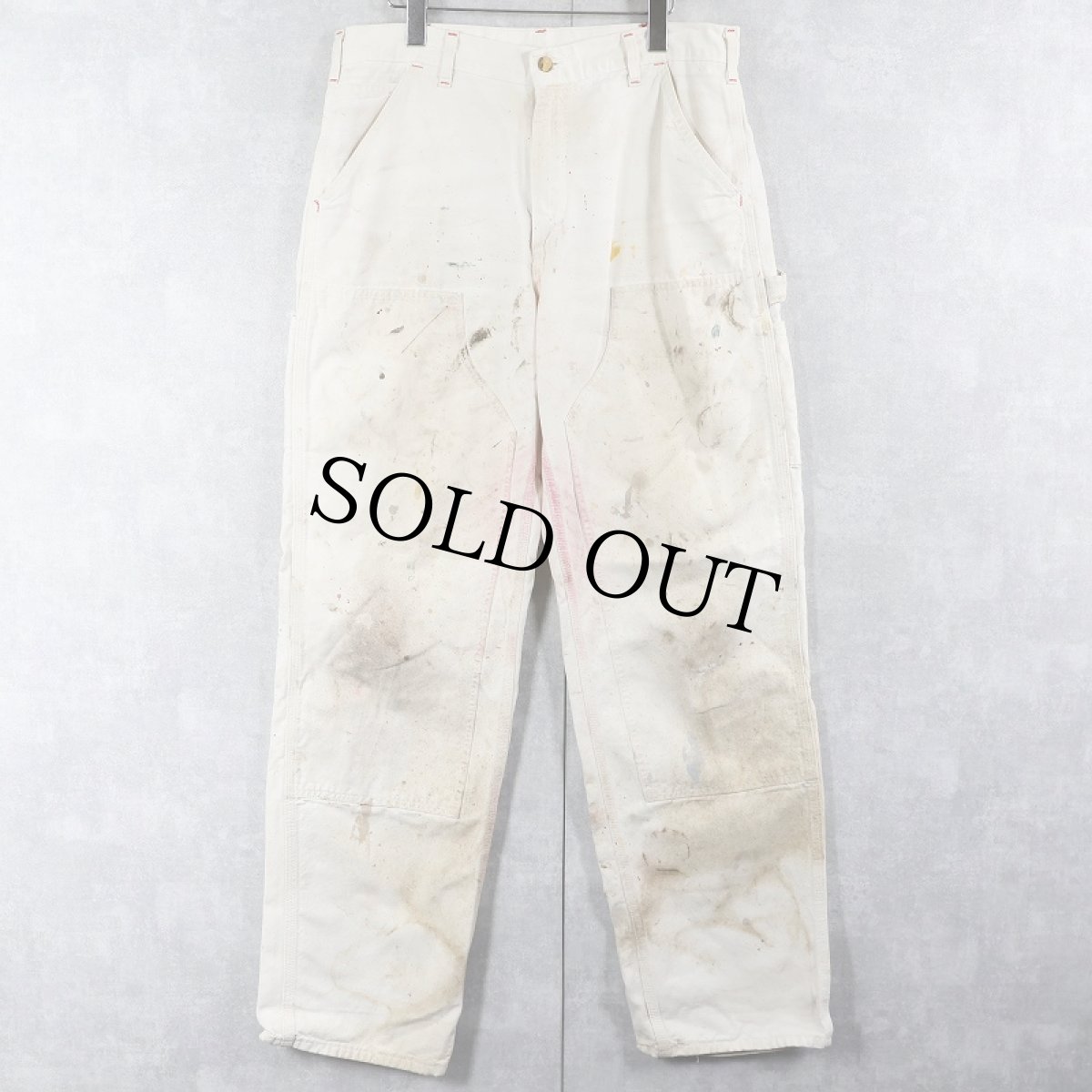 画像2: 90〜2000's Carhartt USA製 ダックペインターパンツ W35 (2)