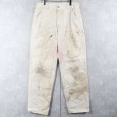 画像2: 90〜2000's Carhartt USA製 ダックペインターパンツ W35 (2)