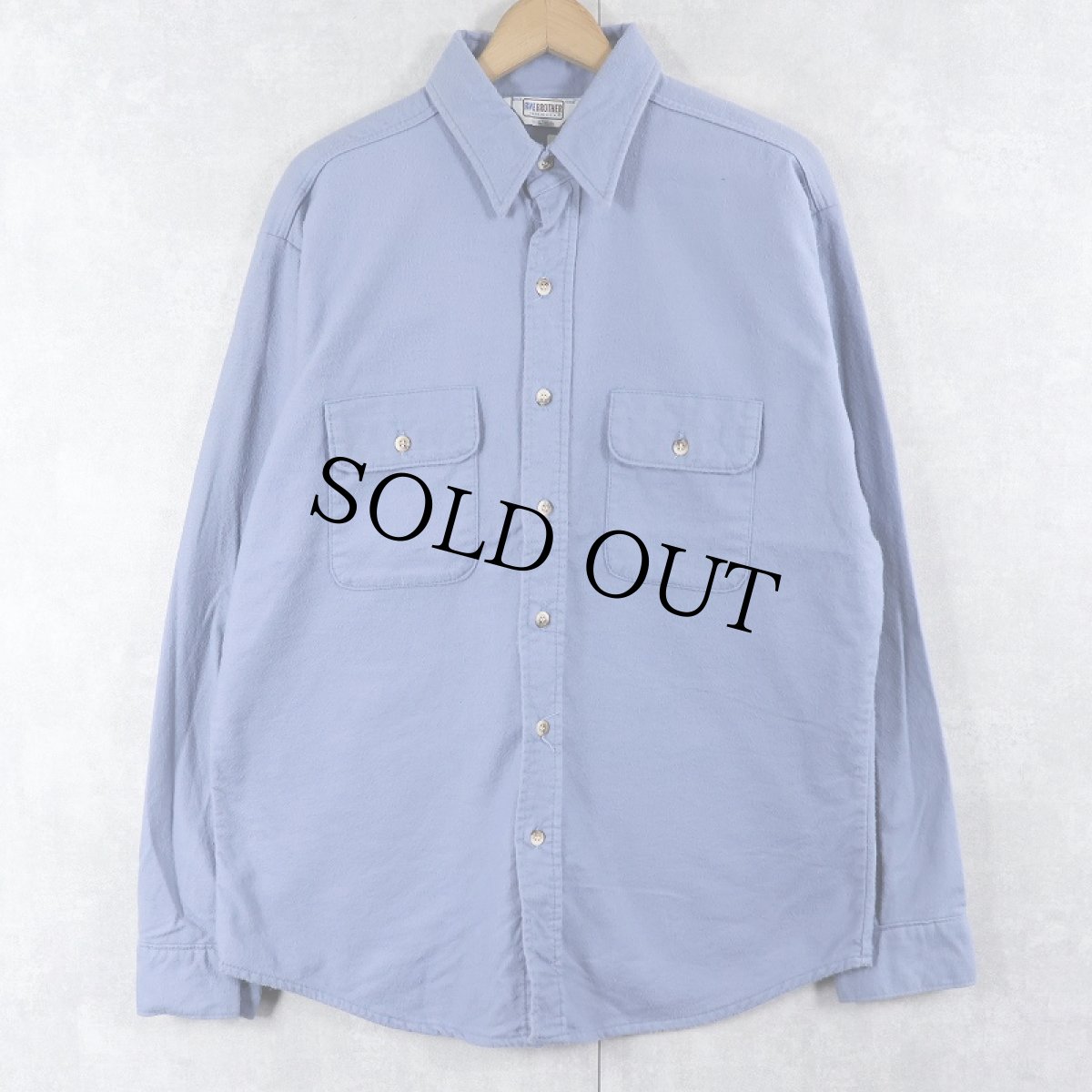 画像1: 70〜80's FIVE BROTHER USA製 シャモアクロスシャツ L  (1)