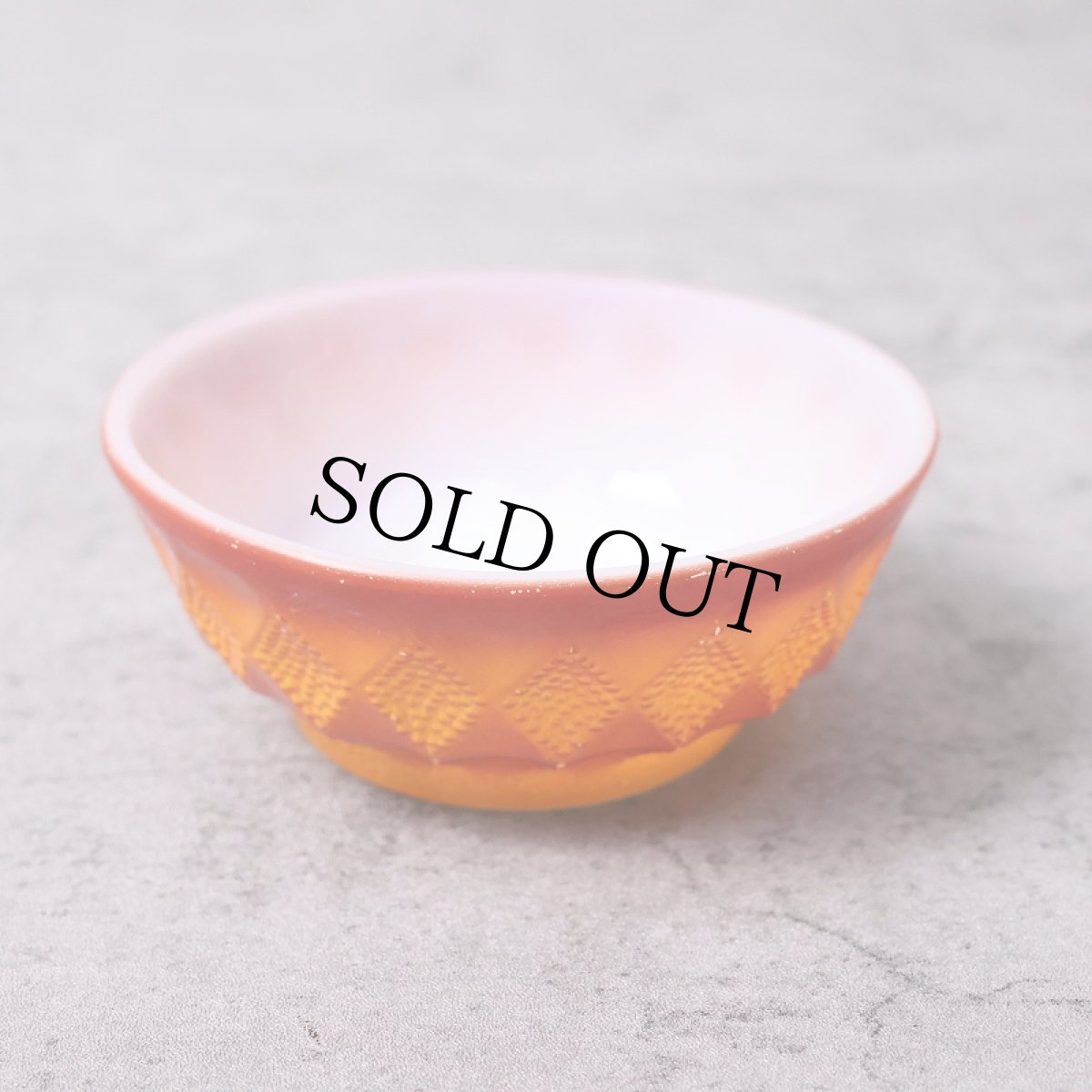 画像1: 60's Fire-King USA製 キンバリー シリアルボウル ORANGE (1)