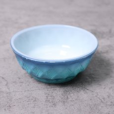 画像1: 60's Fire-King USA製 キンバリー シリアルボウル BLUE (1)