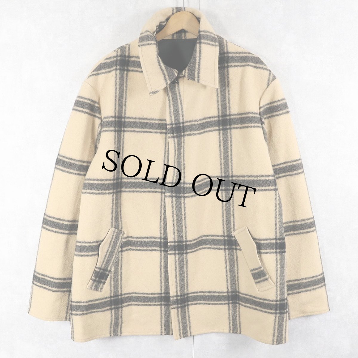 画像1: 70〜80's PENDLETON チェック柄 リバーシブル ウールジャケット  (1)