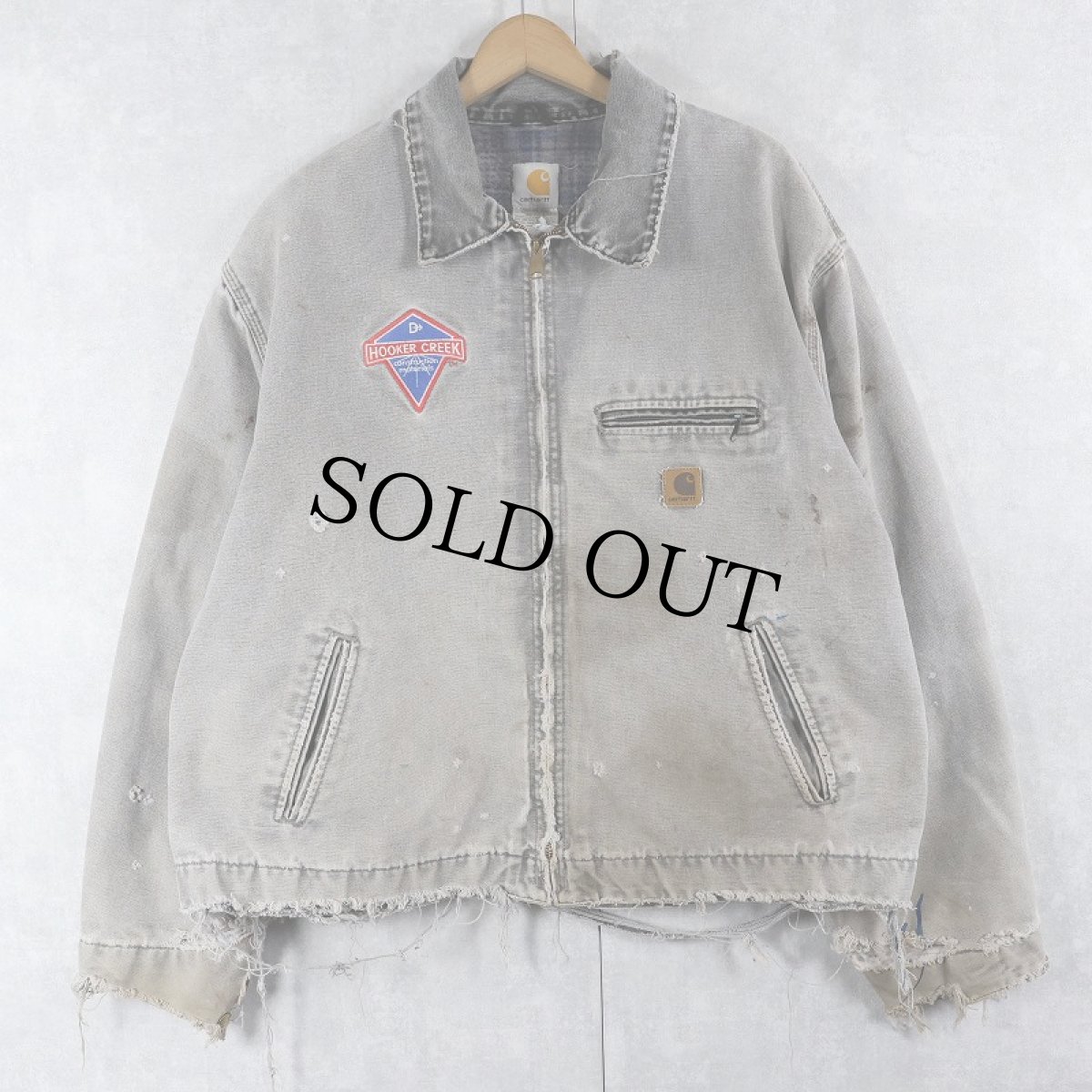 画像1: Carhartt 刺繍入り デトロイトジャケット 2XL REGULAR (1)