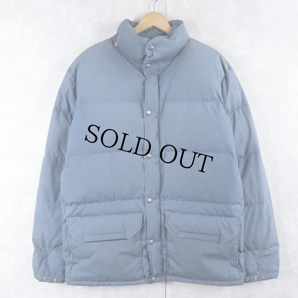 画像1: 80's THE NORTH FACE 茶タグ USA製 ポリエステル×コットンダウンジャケット M (1)