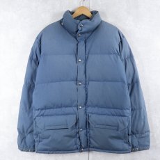 画像1: 80's THE NORTH FACE 茶タグ USA製 ポリエステル×コットンダウンジャケット M (1)