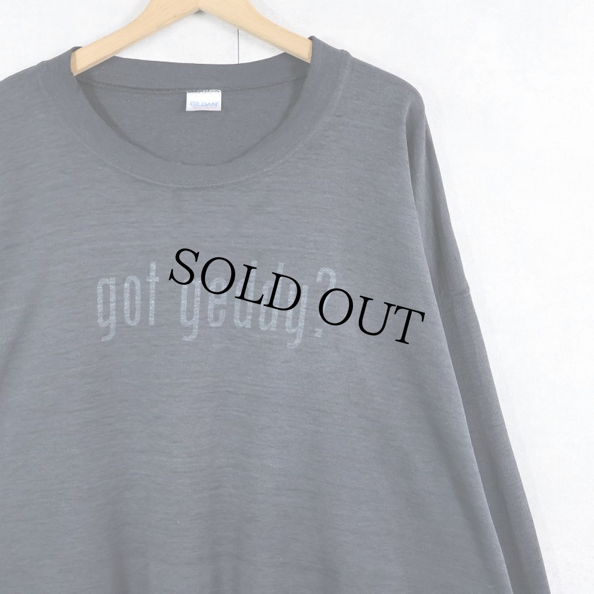 画像1: "got geddy?" 広告パロディプリントスウェット (1)