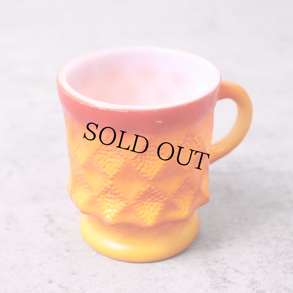 画像1: 60〜70's Fire-King USA製 キンバリーマグ ORANGE (1)