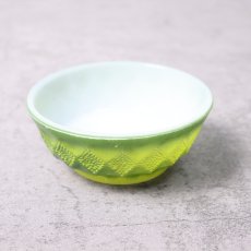 画像1: 60's Fire-King USA製 キンバリー シリアルボウル GREEN (1)