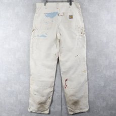 画像1: 90〜2000's Carhartt USA製 ダックペインターパンツ W35 (1)