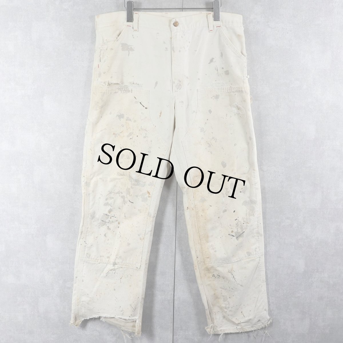 画像2: 80〜90's Carhartt USA製 ダックペインターパンツ W37 (2)