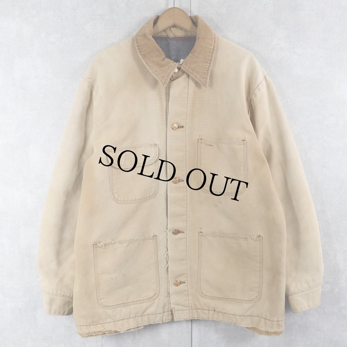 画像1: 70's BLUE BELL ブランケットライナー ダックカバーオール SIZE46 (1)