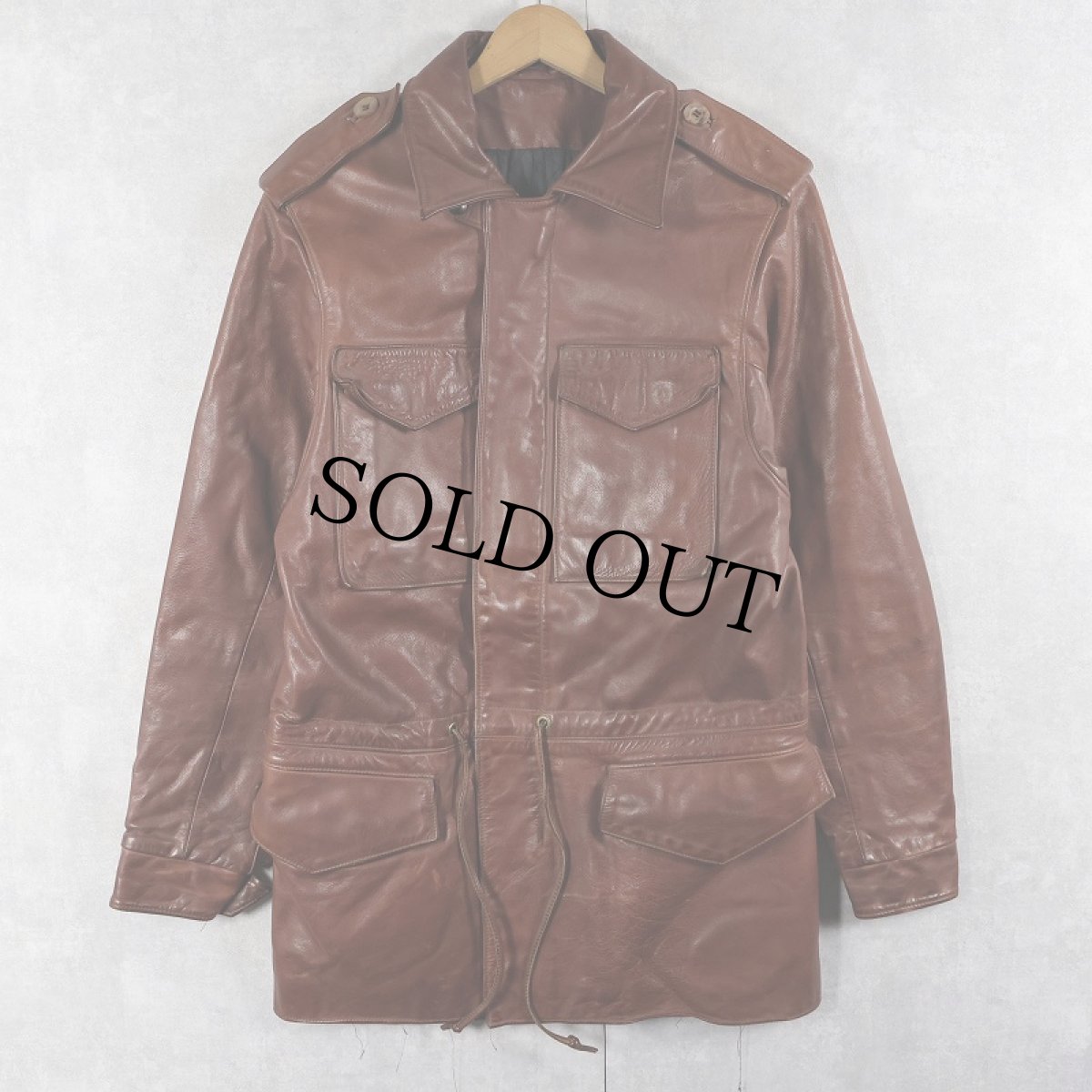 画像4: 70's "M-65 TYPE" レザージャケット SIZE38 (4)